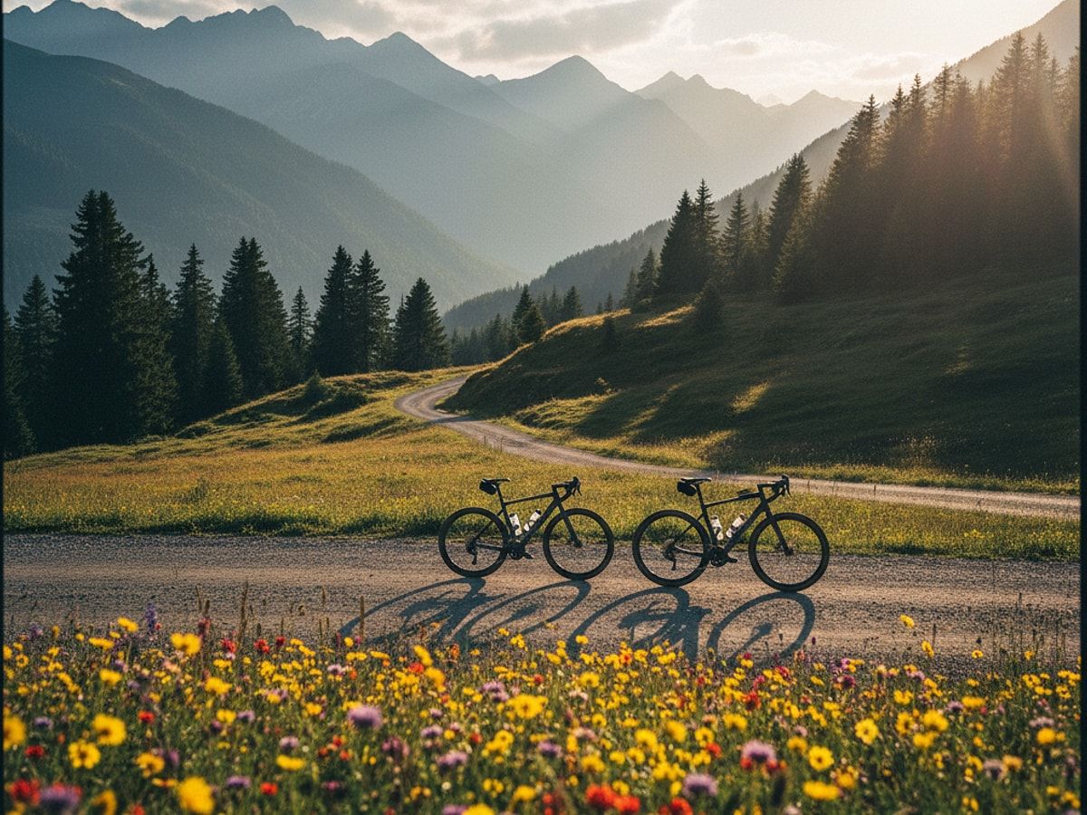 Vergleich zwischen Canyon Grail und Canyon Grizl auf einem Schotterweg