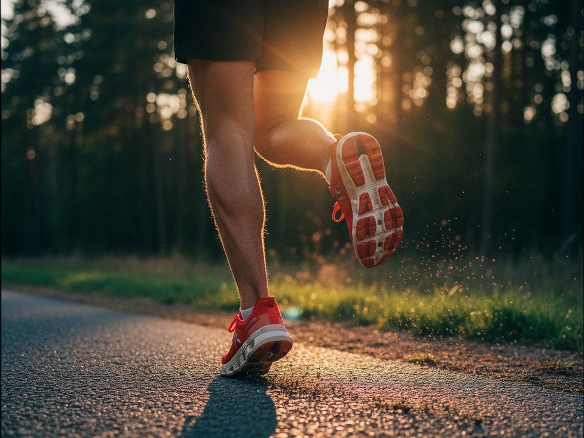 Läufer auf Asphalt mit dem On Cloudmonster 3