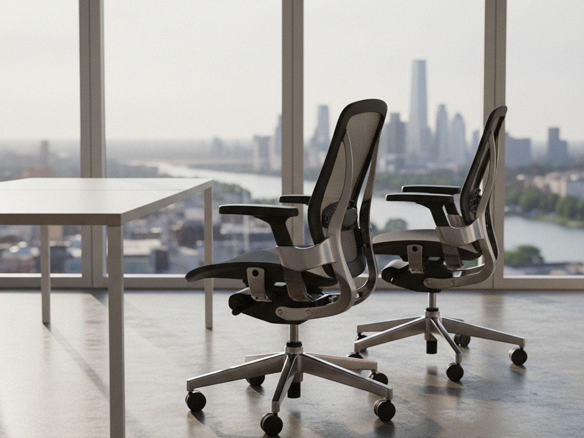 Nahaufnahme der Verstellmechanismen beider Stühle im direkten Vergleich