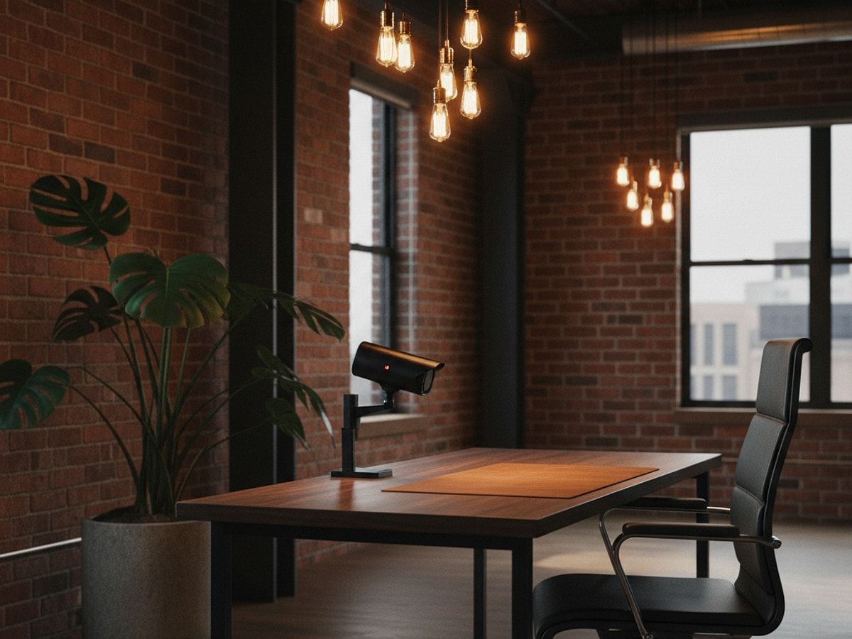 überwachungskamera homeoffice Installation und Montage am Schreibtisch