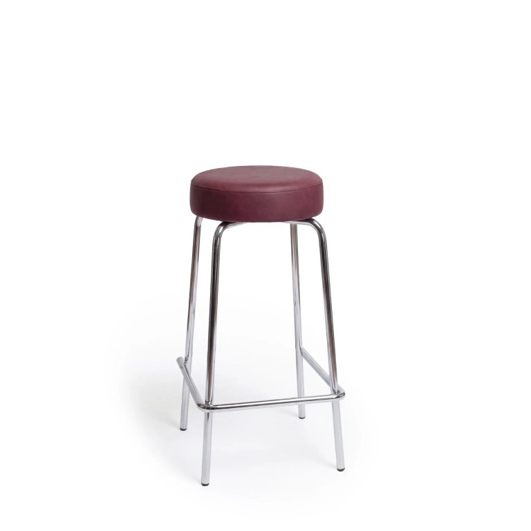 tubo upholstered high stools for collaborative workspaces