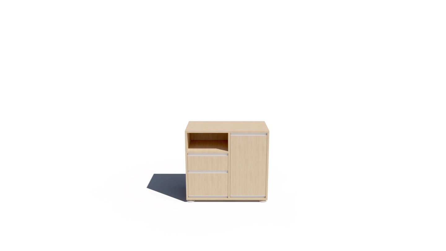SERIE.03 ARMARIS VISTA FUSTA 3 BLANC
