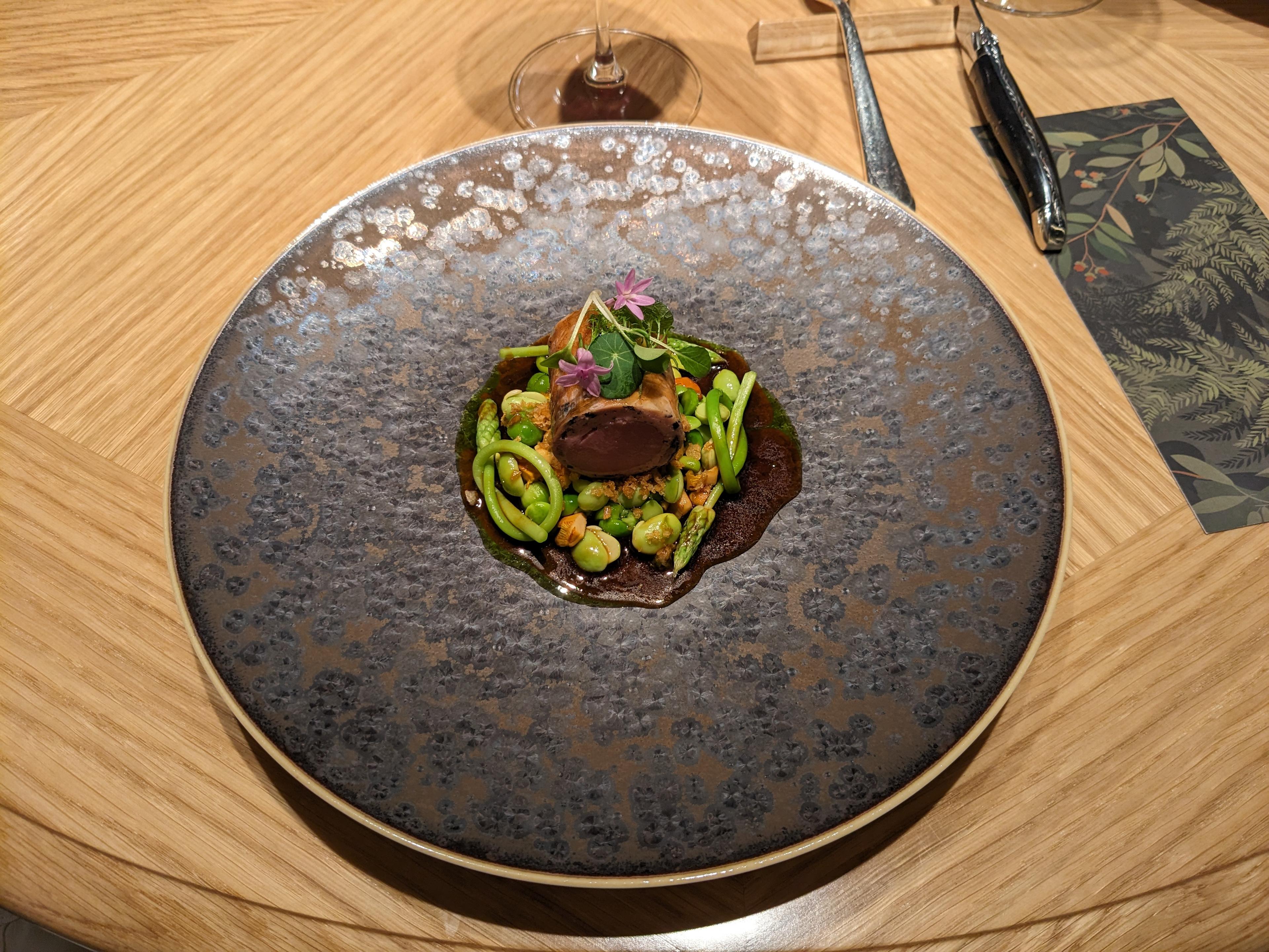 Venison course at Platán Gourmet