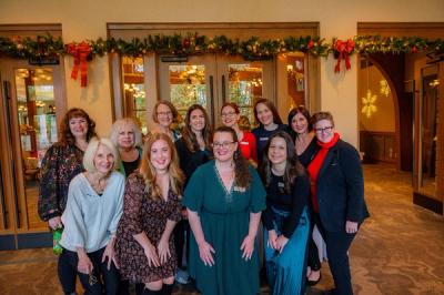 The Women Build Committee at our 2023 Holiday Luncheon and Auction
