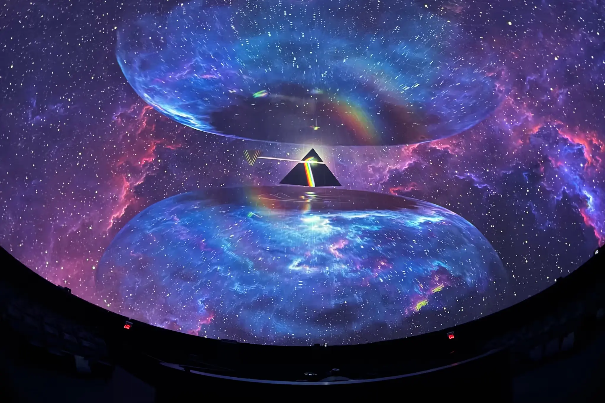 Panoramic photo from within the Dome theatre