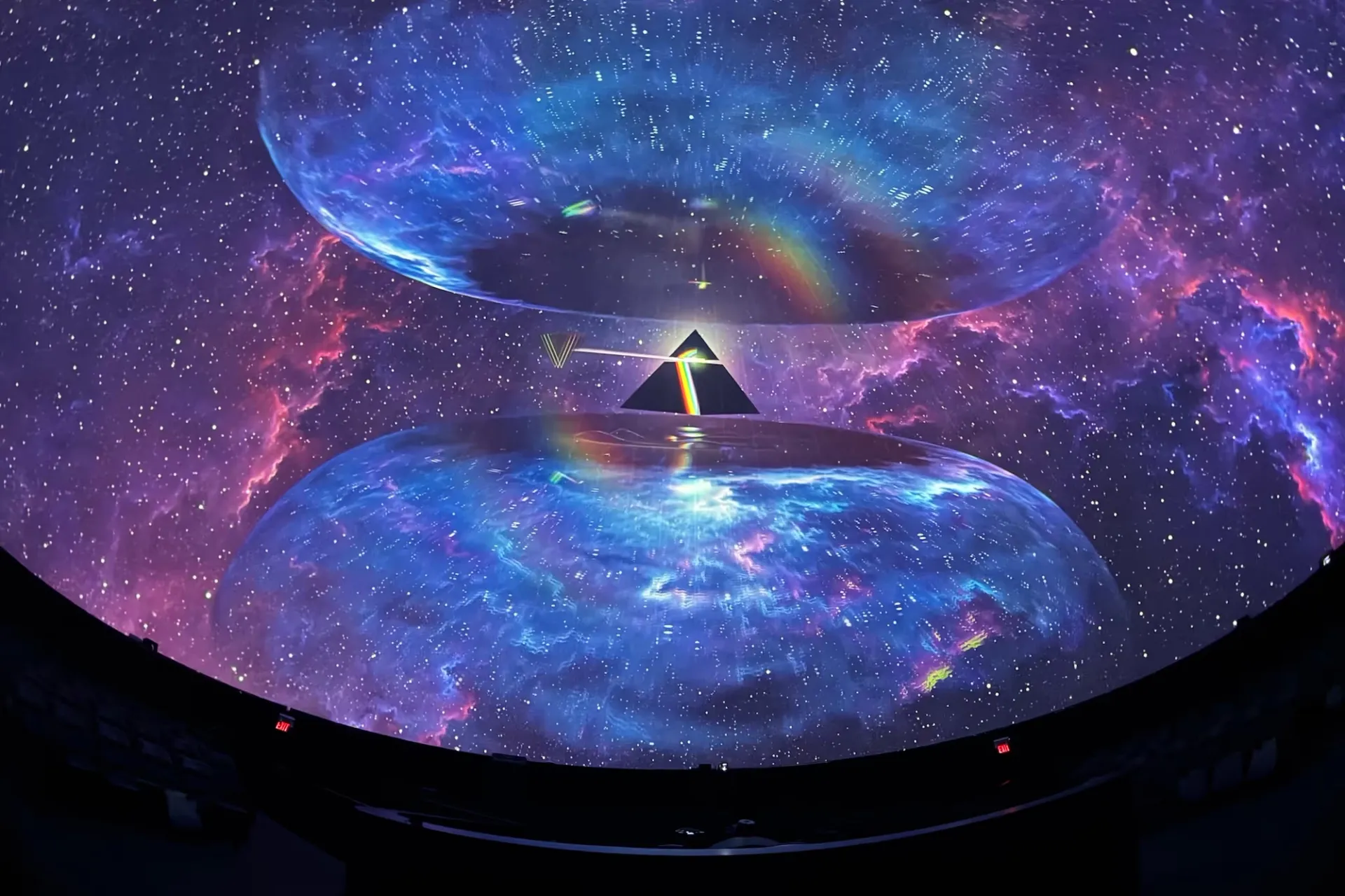 Panoramic photo from within the Dome theatre