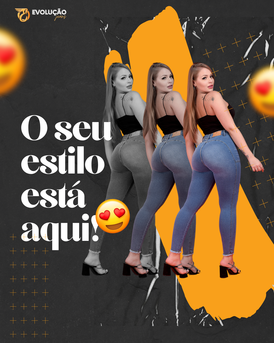 Criação de Arte | Evolução Jeans