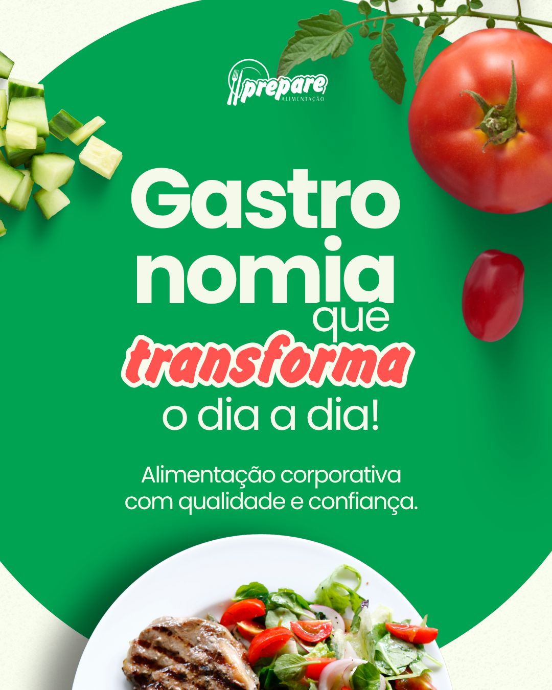 Criação de Arte | Prepare Alimentação