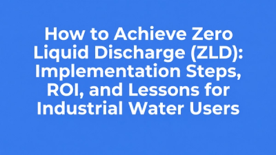 Typographic cover for the blog post about Zero Liquid Discharge implementation steps, ROI, and lessons for industrial water users