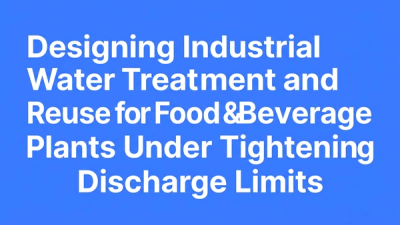 Typographic cover for article on industrial water treatment and reuse for food and beverage plants under tightening discharge limits