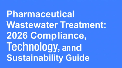 Typographic cover for the 2026 pharmaceutical wastewater treatment compliance and sustainability guide
