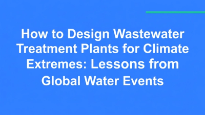 Bold typographic cover for the blog post about designing wastewater treatment plants for climate extremes