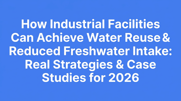 Title-forward cover for the industrial water reuse strategies article, 2026
