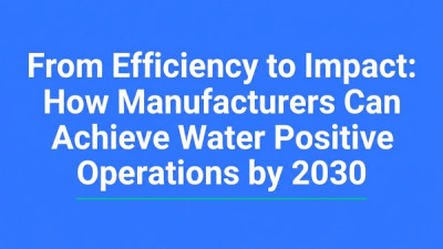 Title-forward typographic cover for the water positive manufacturing article