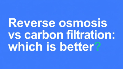 Typographic hero cover for the article comparing reverse osmosis vs carbon filtration