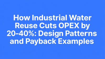 Blog cover for article on industrial water reuse OPEX savings, design patterns and payback examples
