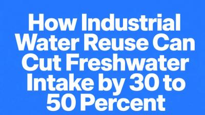 Bold typographic header introducing the article on industrial water reuse