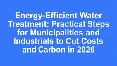 Typographic hero cover for the article on energy-efficient water treatment for municipalities and industrials in 2026