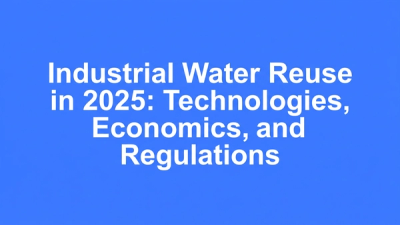 Title-forward typographic cover for the blog on industrial water reuse in 2025