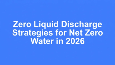 Bold typographic cover introducing Zero Liquid Discharge Strategies for Net Zero Water in 2026