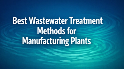 Featured image for blog post: Best Wastewater Treatment Methods for Manufacturing Plants — teal and navy gradient background with bold white title typography