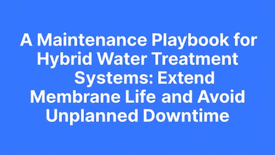 Bold typographic hero cover for the hybrid water treatment maintenance playbook blog post