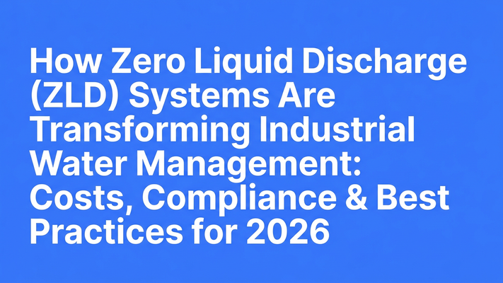 Typographic hero cover for the ZLD and industrial water management blog post