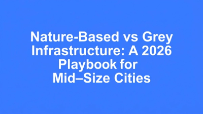 Typographic hero cover for the blog post about nature-based vs grey water infrastructure for mid-size cities