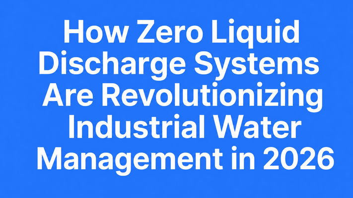 Typographic hero cover for the blog post about Zero Liquid Discharge systems revolutionizing industrial water management in 2026