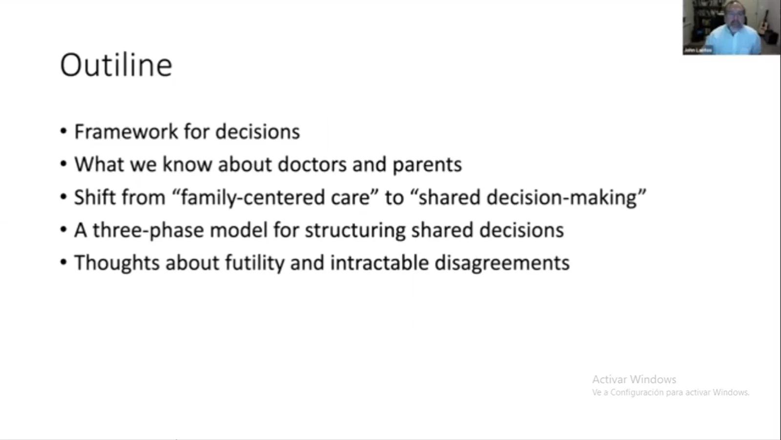 Still from Decision making in the NICU_ When clinicians and families don't agree