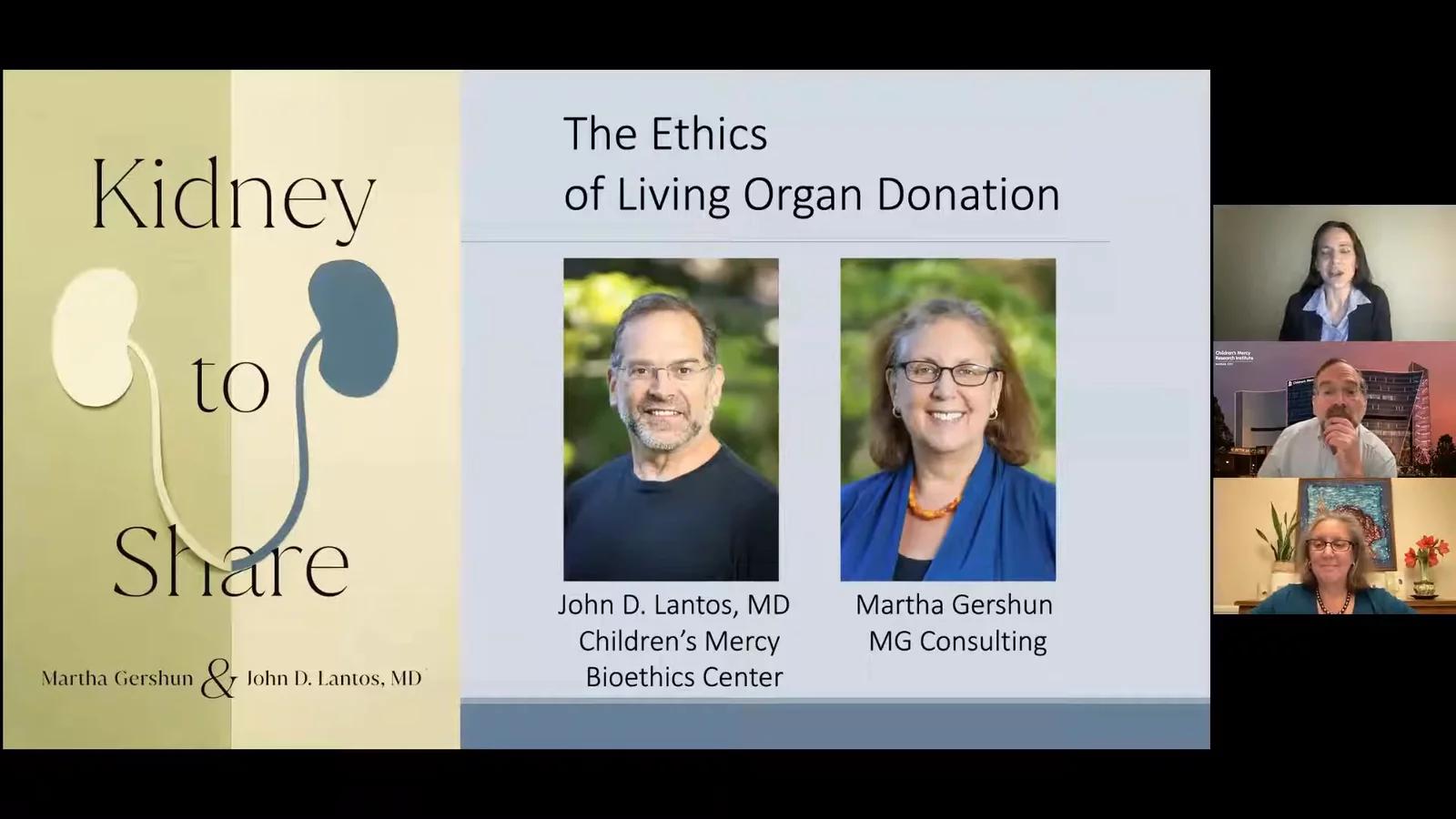 Still from Kidney to Share | Martha Gershun & Dr. John Lantos | 12/8/21