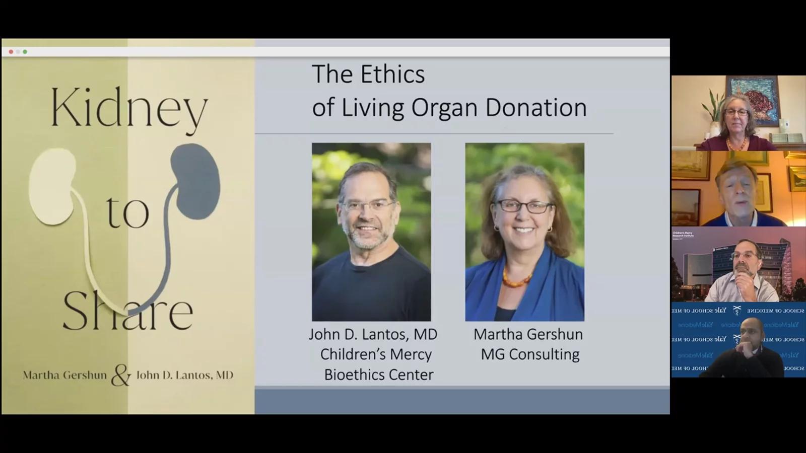 Still from Some Ethical and Policy Issues in Living Kidney Donation