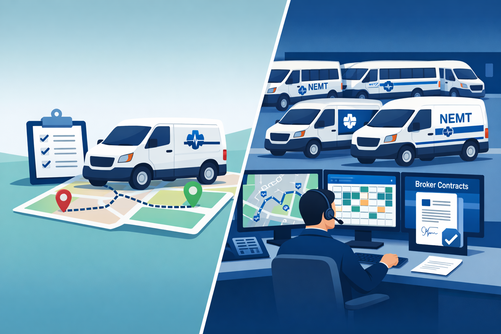 NEMT Software and Broker Contracts: What Your Business Actually Needs at Each Growth Stage