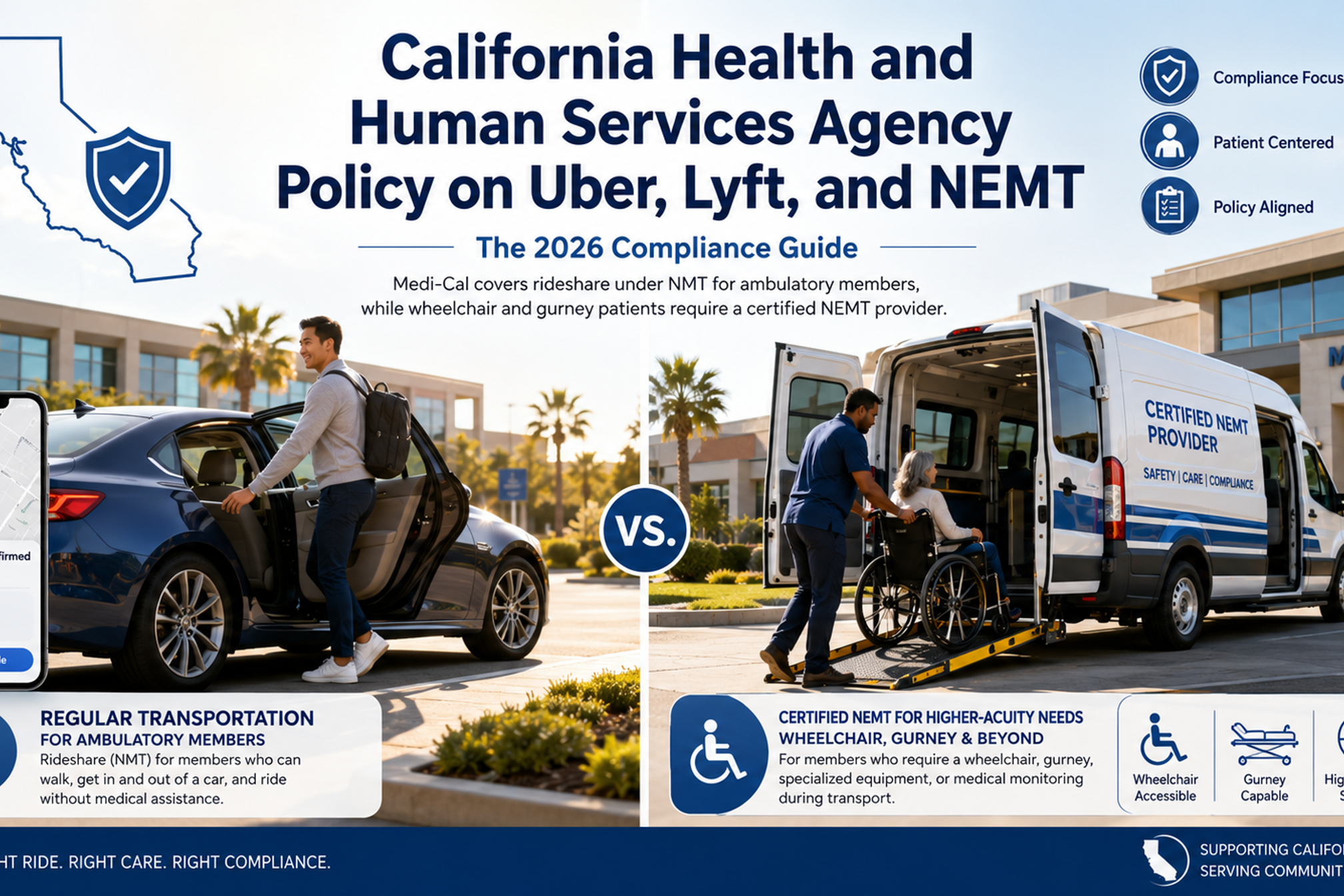 Medi-Cal NEMT vs Uber/Lyft: California CalHHS Policy Guide