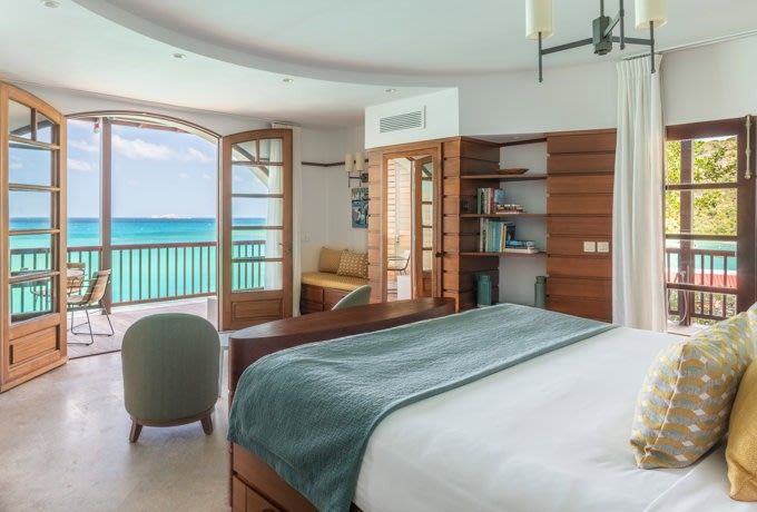 The Garbo suite with sea views at Eden Rock