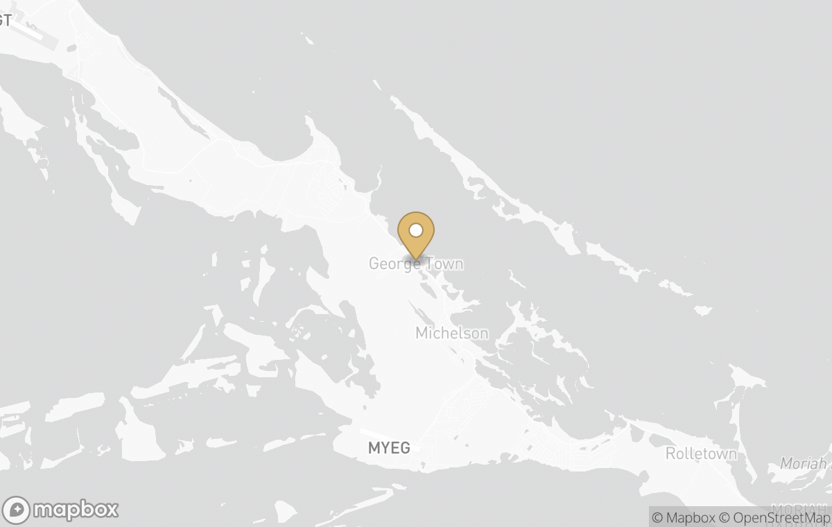 Map showing the approximate location of Amancaya in Exuma, Bahamas