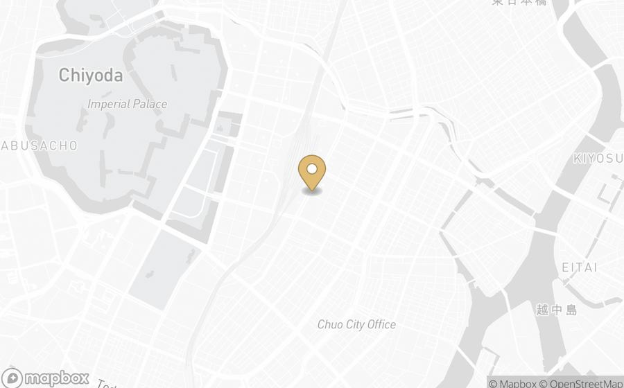Map showing the location of Bulgari Hotel Tokyo