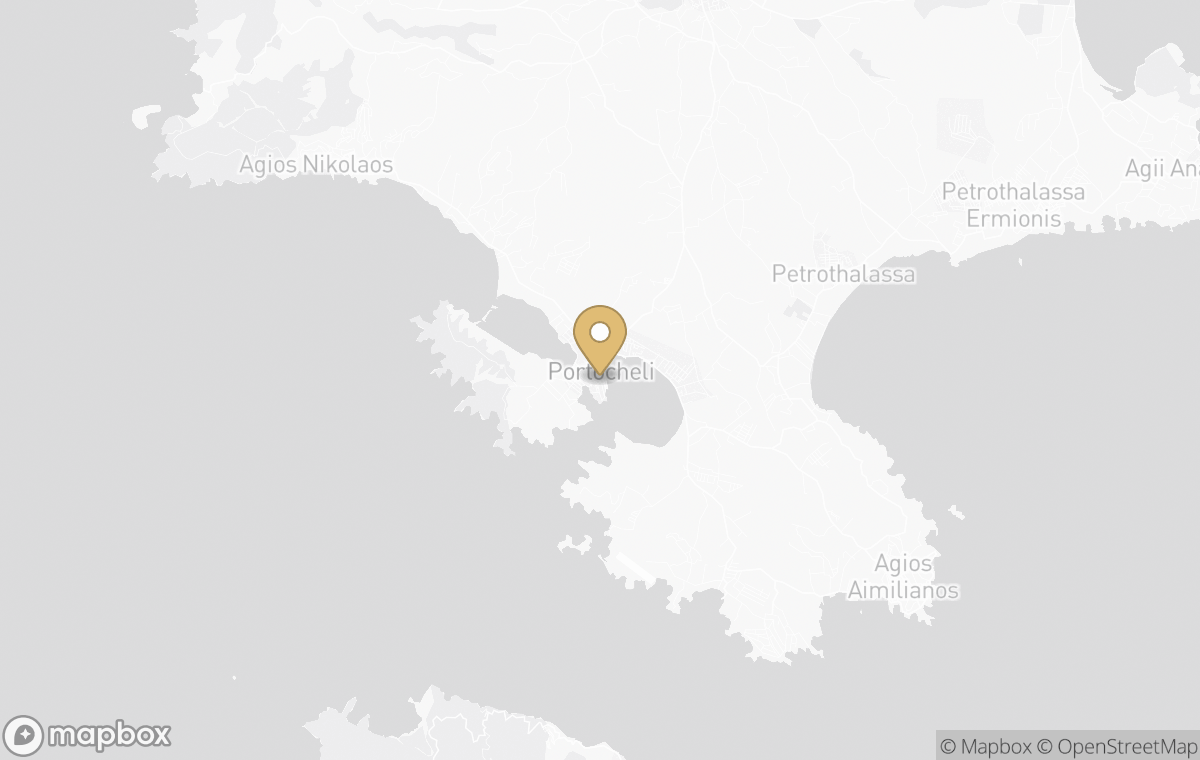 Map showing the approximate location of Four Seasons Resort and Residences Porto Heli in Porto Heli, Greece