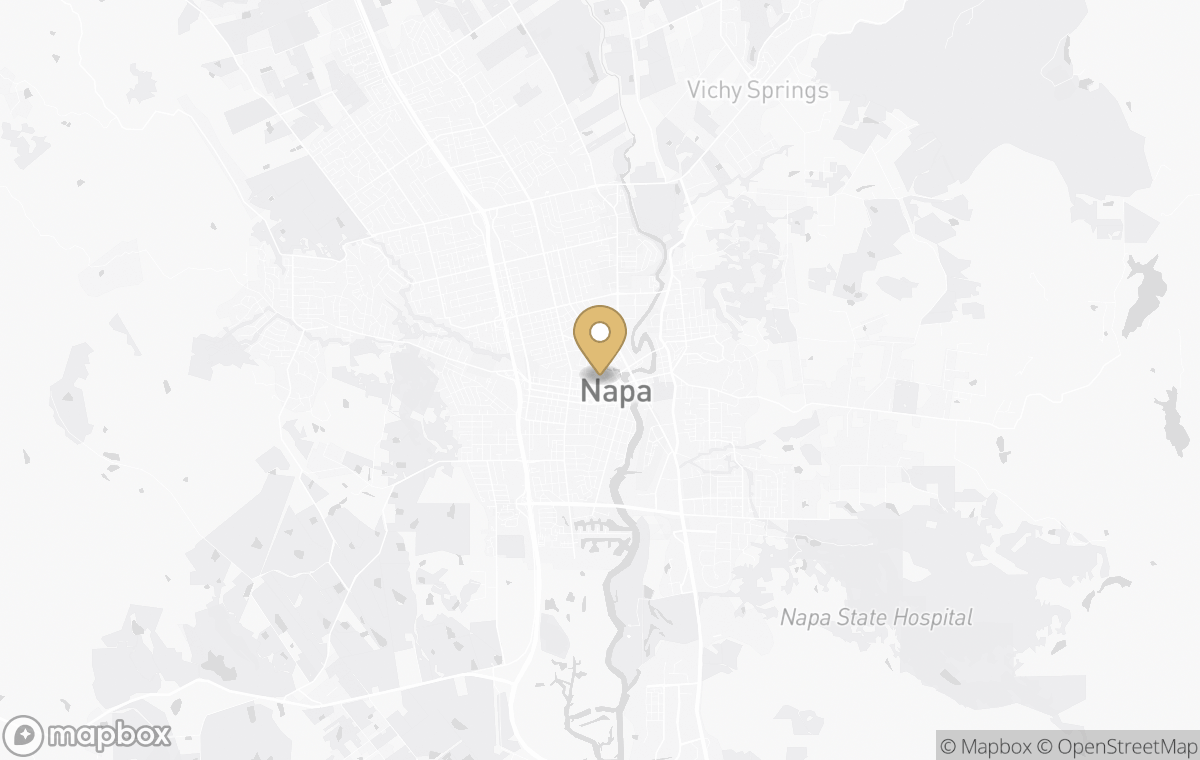 Map showing the approximate location of Six Senses Napa in Napa Valley, United States