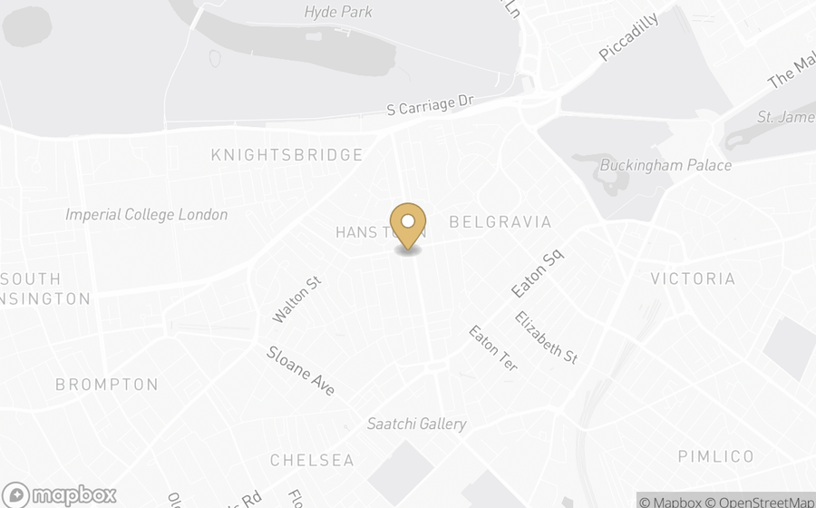 Map showing the location of Belmond The Cadogan