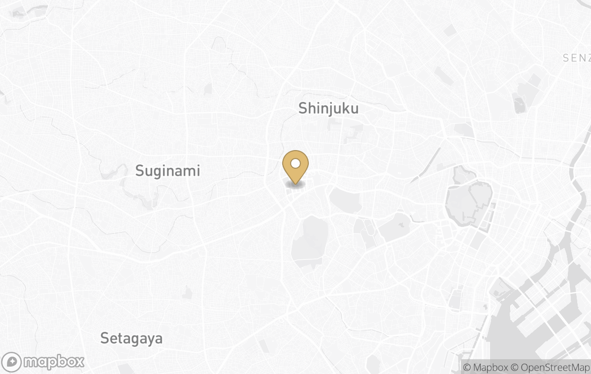 Map showing the approximate location of Rosewood Tokyo in Tokyo, Japan