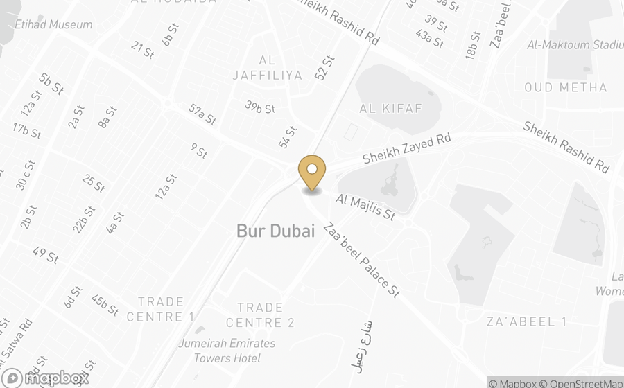 Map showing the location of One&Only One Za'abeel