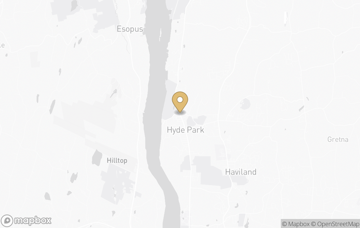 Map showing the approximate location of One&Only Hudson Valley in Hyde Park, United States