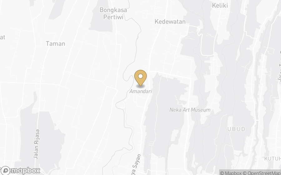 Map showing the location of Amandari