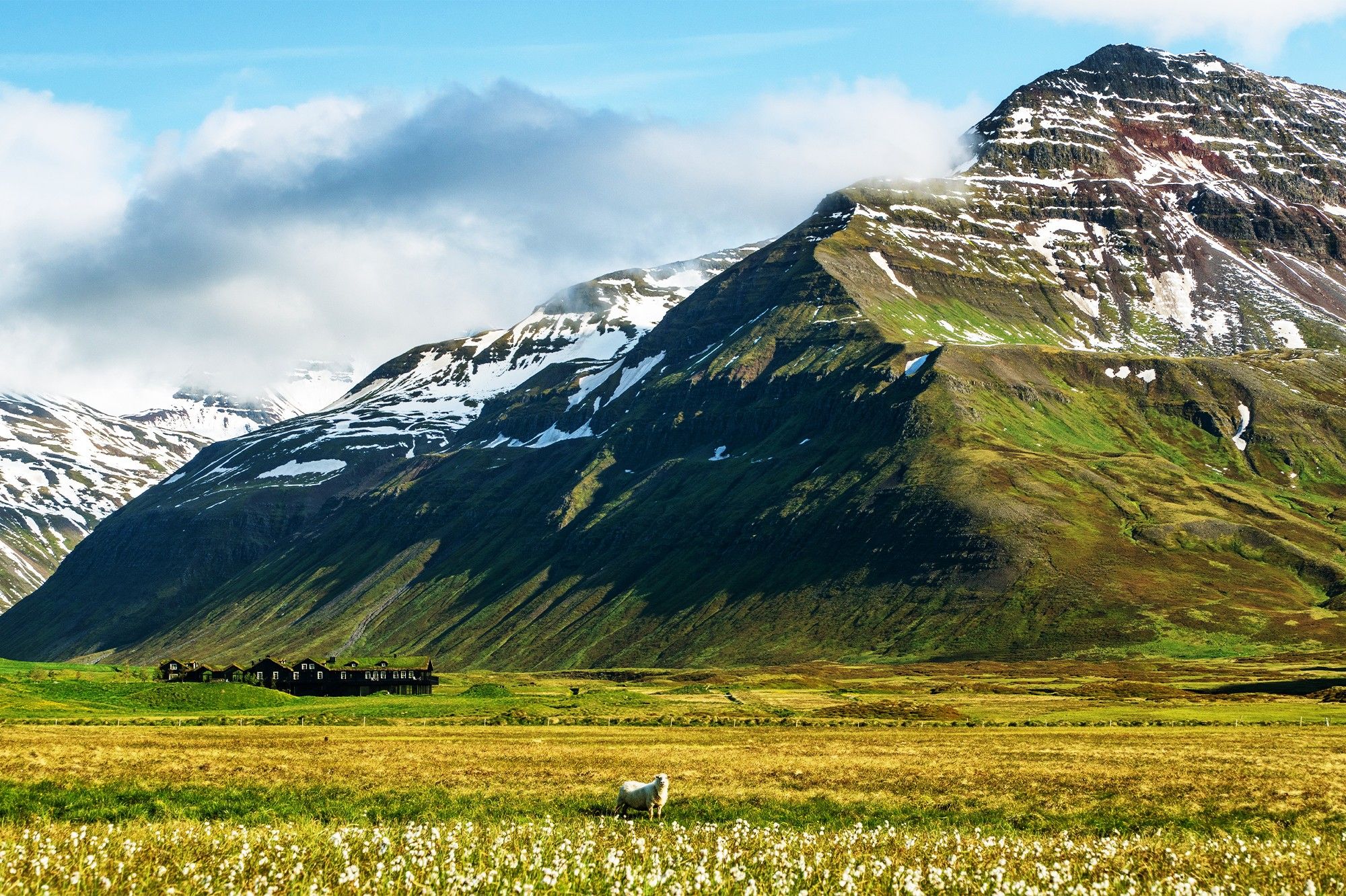 Deplar Farm in its Icelandic mountain valley