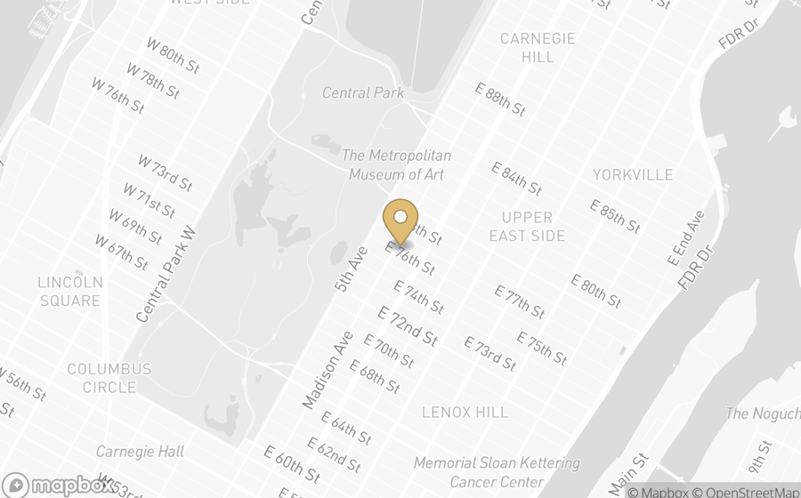 Map showing the location of The Carlyle, A Rosewood Hotel