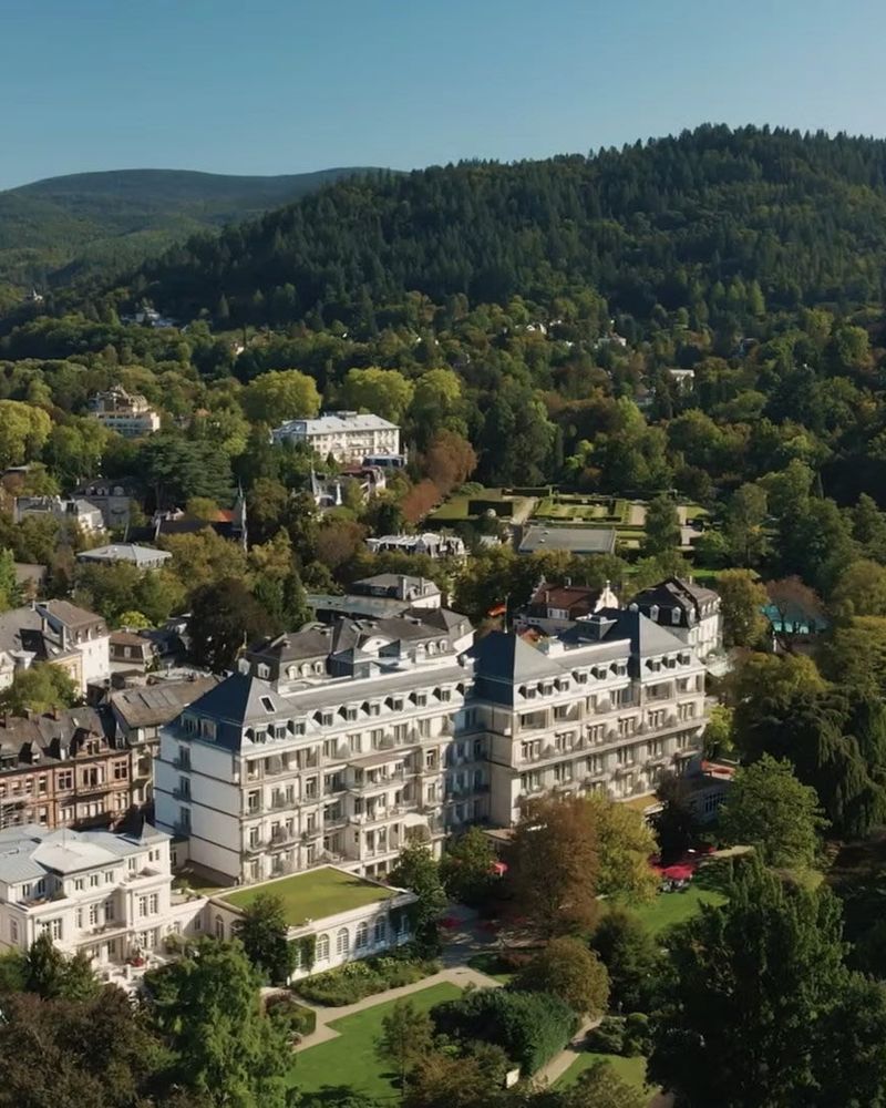Aerial view of Brenners Park-Hotel & Spa and the Black Forest