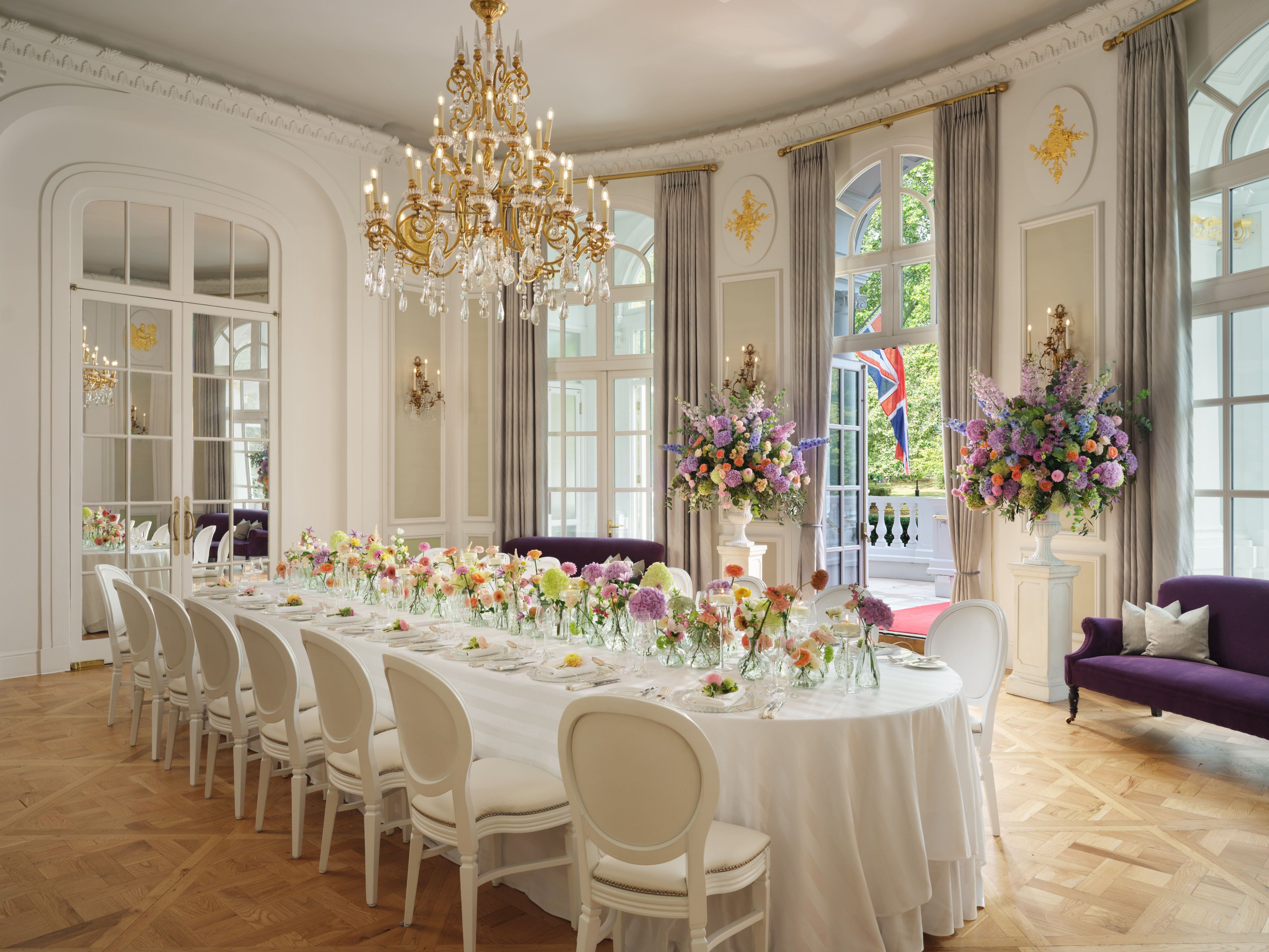 The Loggia set for dining at Mandarin Oriental Hyde Park, London