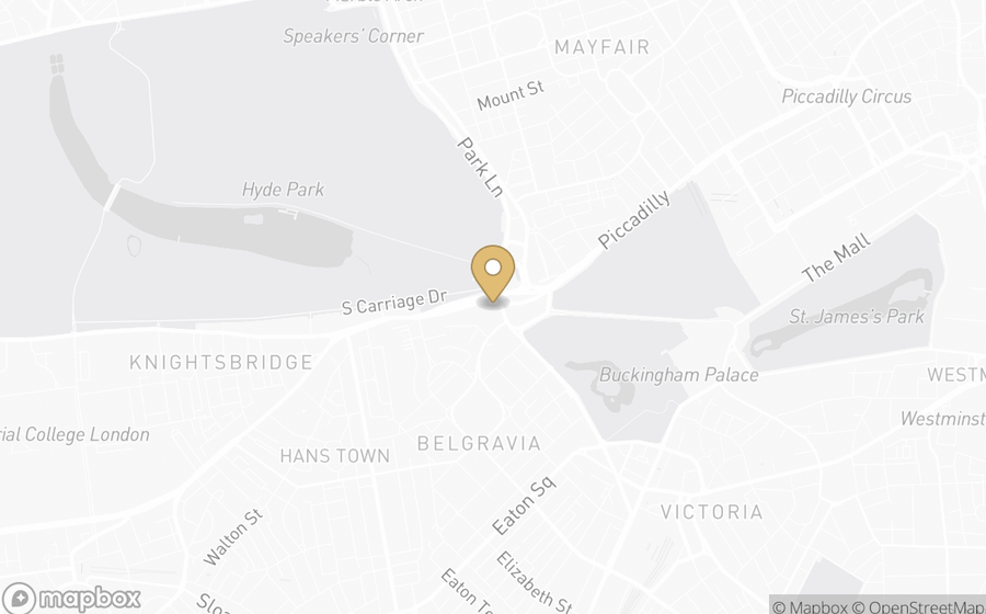 Map showing the location of The Lanesborough
