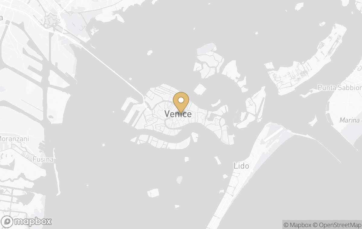 Map showing the approximate location of Danieli, Venezia, A Four Seasons Hotel in Venice, Italy